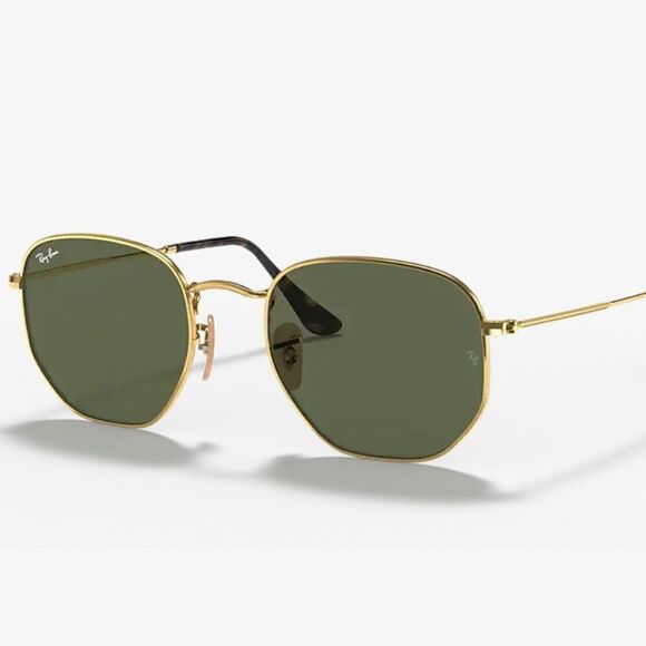 RAYBAN RB3548N HEXAGONAL Unisex Sunglasses Gold G -15 Lens 51-21 145
NWT - Picture 8 of 9